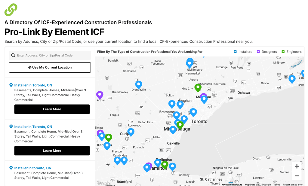 A Directory Of ICF-Experienced Construction Professionals