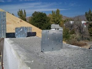 What Is the Best Way to Attach a Roof to an ICF Wall for Wind Resistance?