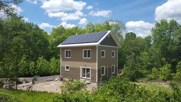 Net Zero Home in New York built with Logix ICF, predecessor of Element ICF.