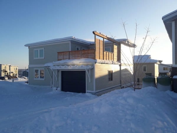 The Net Zero Home in Northwest Territories built with Logix ICF, predecessor of Element ICF.