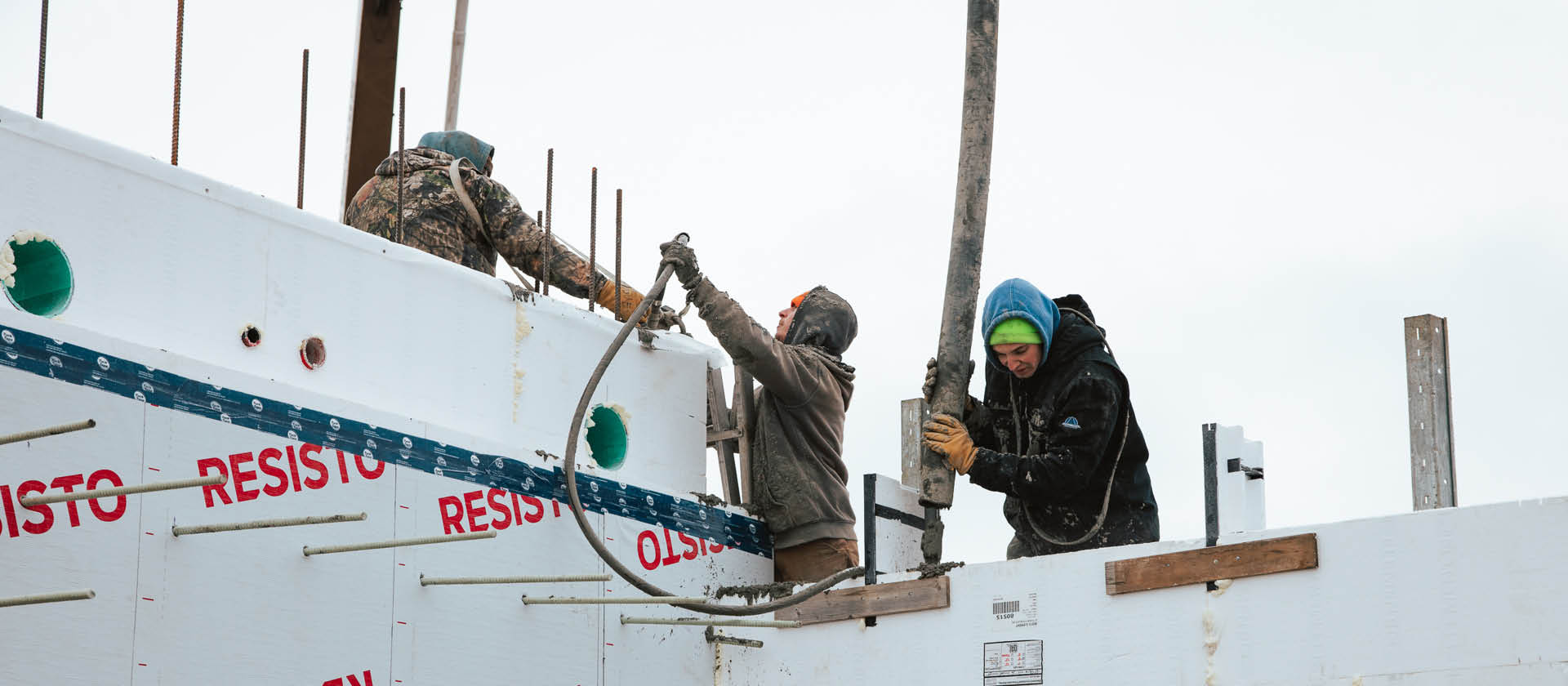 A sub-trade installing Element ICF for a DIY builder