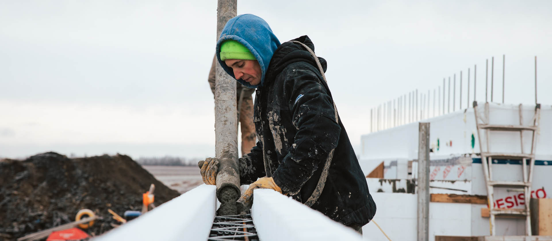 An ICF sub-trade installing for an experienced contractor